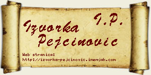 Izvorka Pejčinović vizit kartica